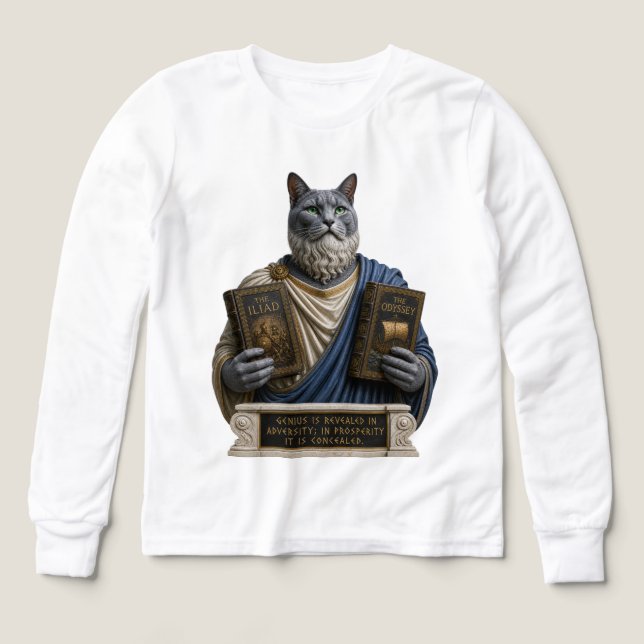 Russian Blue Homer Cat (Design Front)