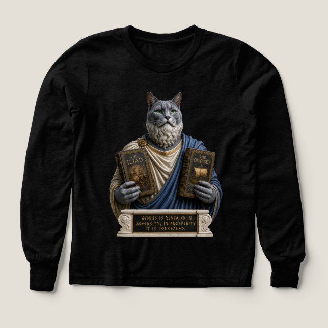 Russian Blue Homer Cat (Design Front)