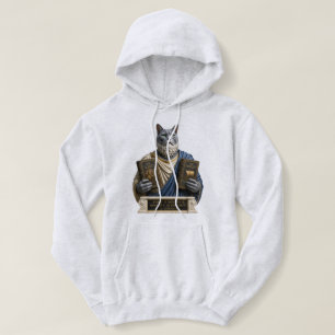 Russian Blue Homer Cat Hoodie