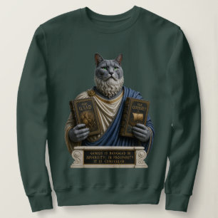 Russian Blue Homer Cat Sweatshirt