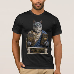 Russian Blue Homer Cat T-Shirt