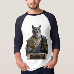 Russian Blue Homer Cat T-Shirt
