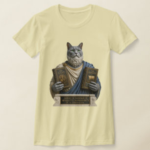 Russian Blue Homer Cat T-Shirt