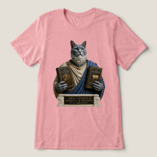Russian Blue Homer Cat Tri-Blend Shirt