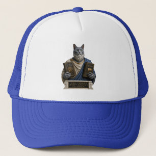 Russian Blue Homer Cat Trucker Hat