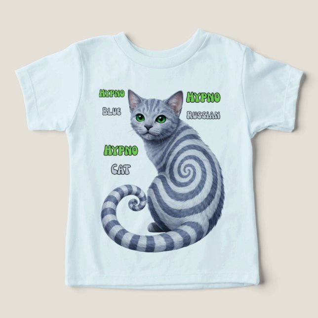 Russian Blue Hypno Cat (Design Front)