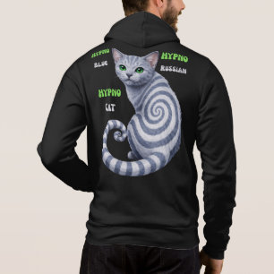 Russian Blue Hypno Cat Hoodie