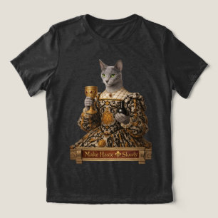 Russian Blue Lucrezia de Médici Cat Tri-Blend Shirt
