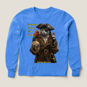 Russian Blue Pirate Cat – Fortune Favours The Bold