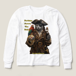 Russian Blue Pirate Cat – Fortune Favours The Bold