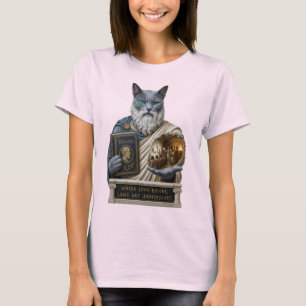 Russian Blue Plato Cat T-Shirt