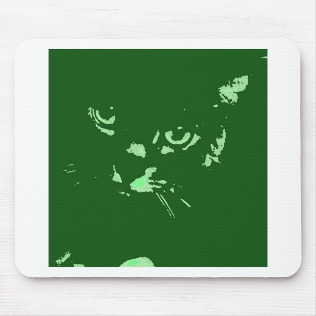 Russian Blue Pop Art Mouse Pad (Front)