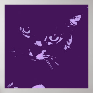Russian Blue Pop Art Poster