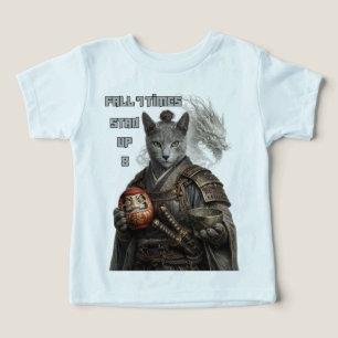 Russian Blue Samurai Cat