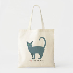Russian Blue Shopping Tote Bag