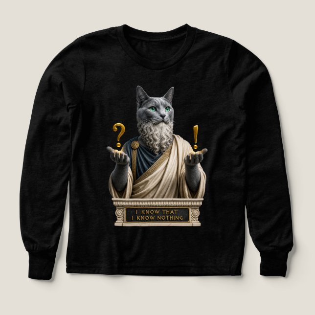 Russian Blue Socrates Cat (Design Front)