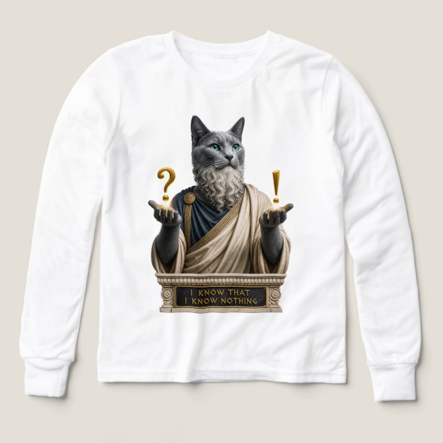 Russian Blue Socrates Cat (Design Front)