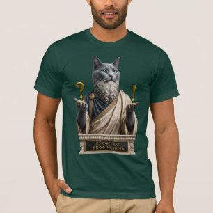 Russian Blue Socrates Cat T-Shirt
