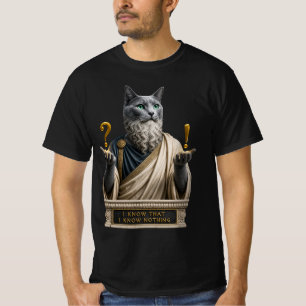 Russian Blue Socrates Cat T-Shirt