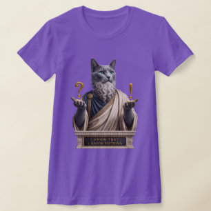 Russian Blue Socrates Cat T-Shirt
