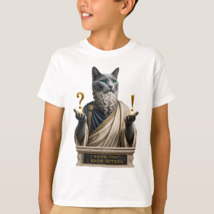 Russian Blue Socrates Cat T-Shirt