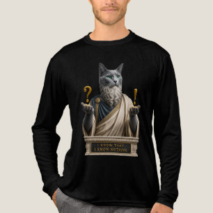 Russian Blue Socrates Cat Tri-Blend Shirt