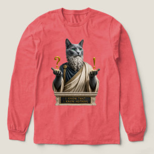 Russian Blue Socrates Cat Tri-Blend Shirt