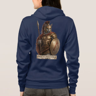 Russian Blue Spartan Cat Hoodie