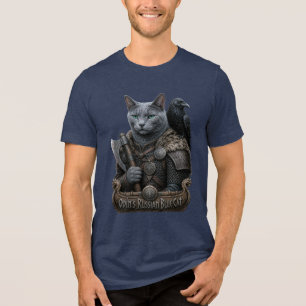 Russian Blue Veteran Odin’s Cat Tri-Blend Shirt