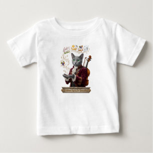 Russian Blue Vivaldi Cat: A Vibrant Legacy Baby T-Shirt
