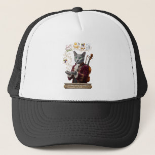 Russian Blue Vivaldi Cat: A Vibrant Legacy Trucker Hat