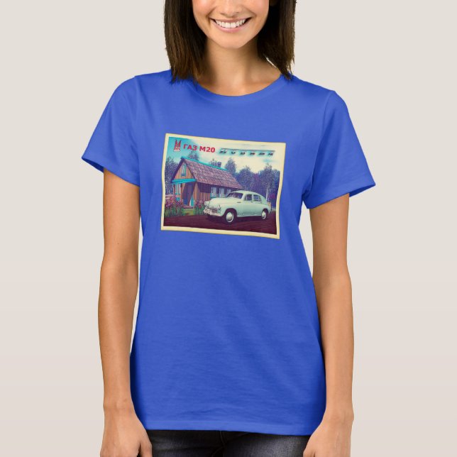 Russian Car And Dacha T-Shirt (Front)