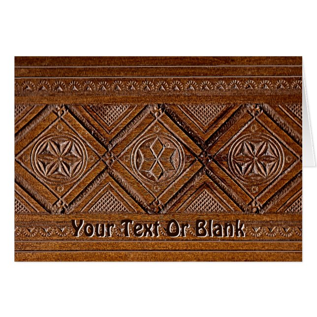 Russian Carved Wood Box (Front Horizontal)