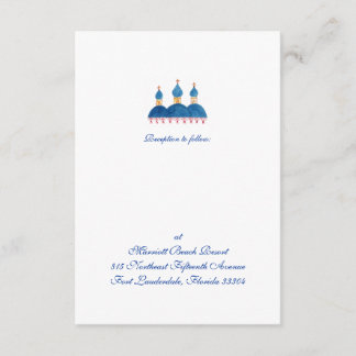 Russian Church Reception Invitation