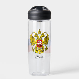 Russian Coat of Arms, Flag, Russia Water Bottle