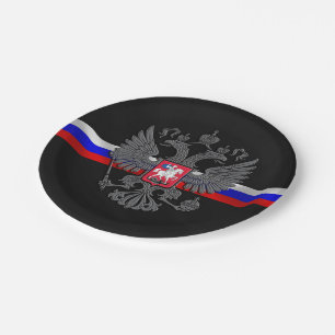 Russian Coat of arms Paper Plate