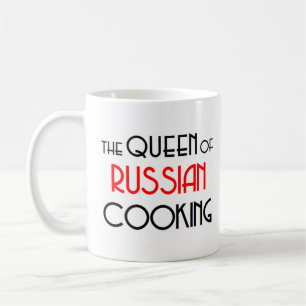 russian cooking queen coffee mug