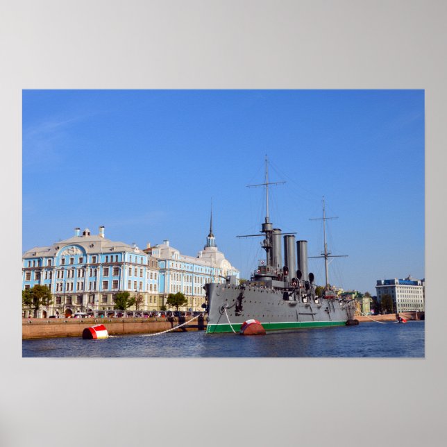 Russian Cruiser Ship Aurora Poster (Front)