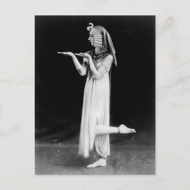 Russian dancer in Cleopatra costume Postcard (Front)