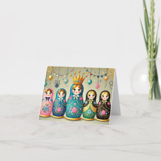 Russian Doll Birthday Card