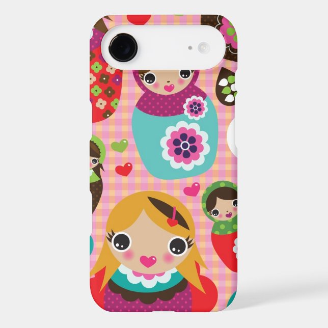 Russian doll illustration background Case-Mate iPhone case (Back)