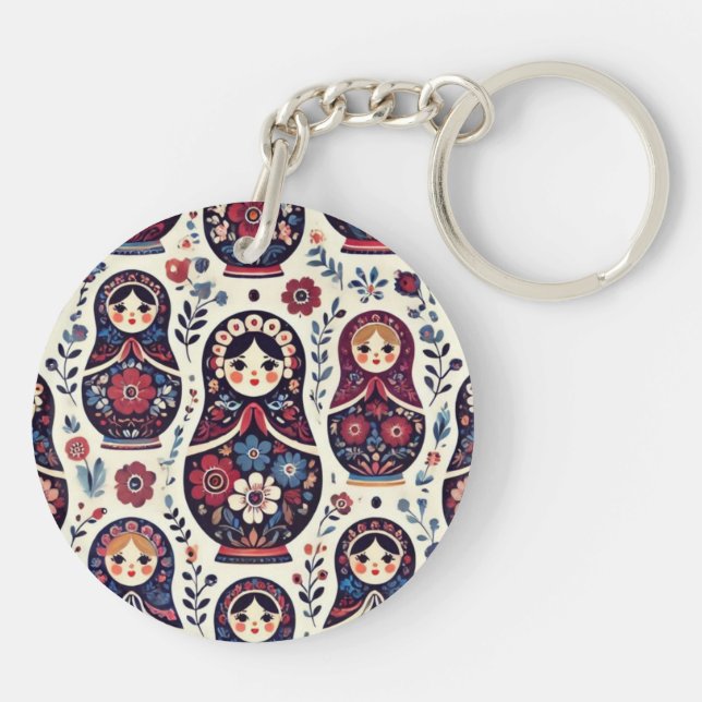 Russian doll keychain (Back)