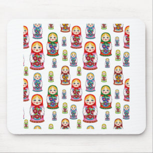 russian dolls mouse pad