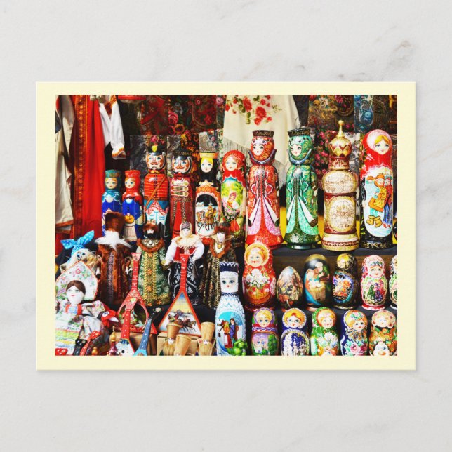 Russian dolls postcard (Front)