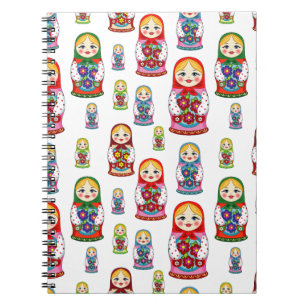 russian dolls spiral notebook