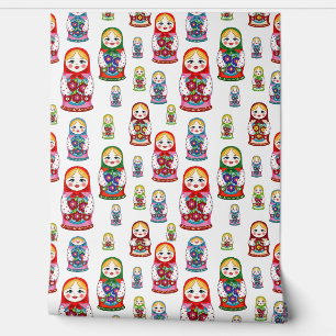 russian dolls wallpaper