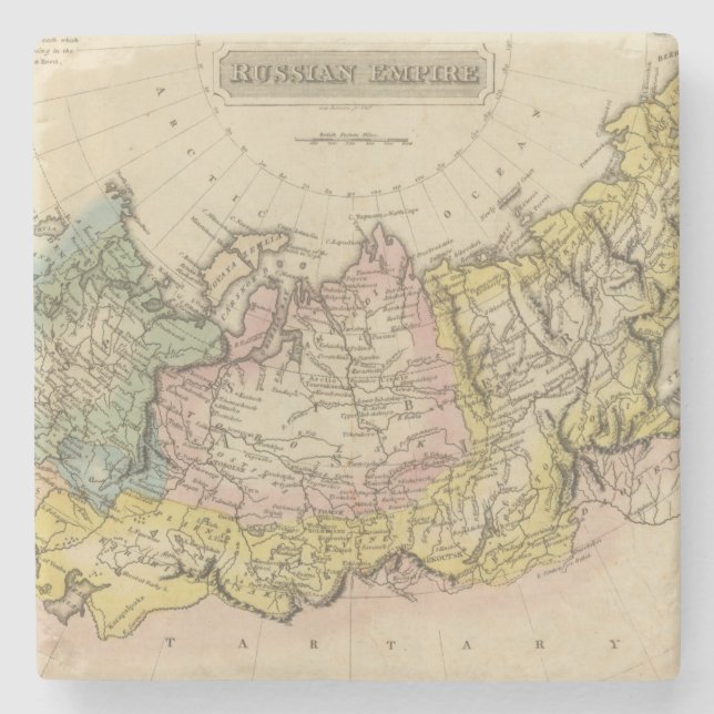 Russian Empire 2 2 Stone Coaster (Front)