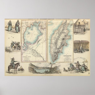 Russian Empire in Eastern and Western Asia Poster