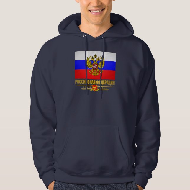 Russian Federation Flag & Emblem Hoodie (Front)