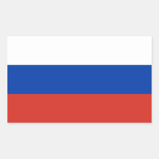 Russian Federation Flag Rectangular Sticker
